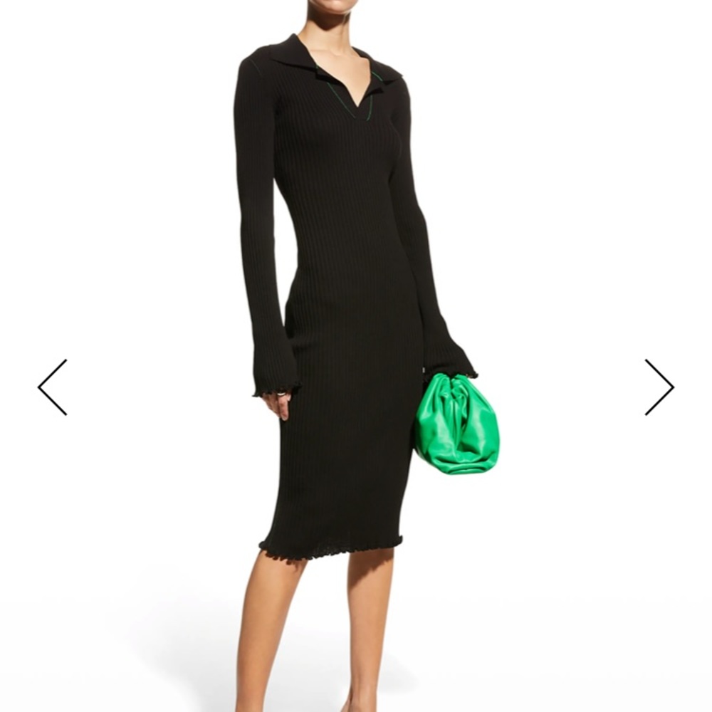 Bottega Veneta Little Black Bodycon Dress